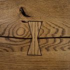 Bordsskiva Antique 2 Grundoljad brun6