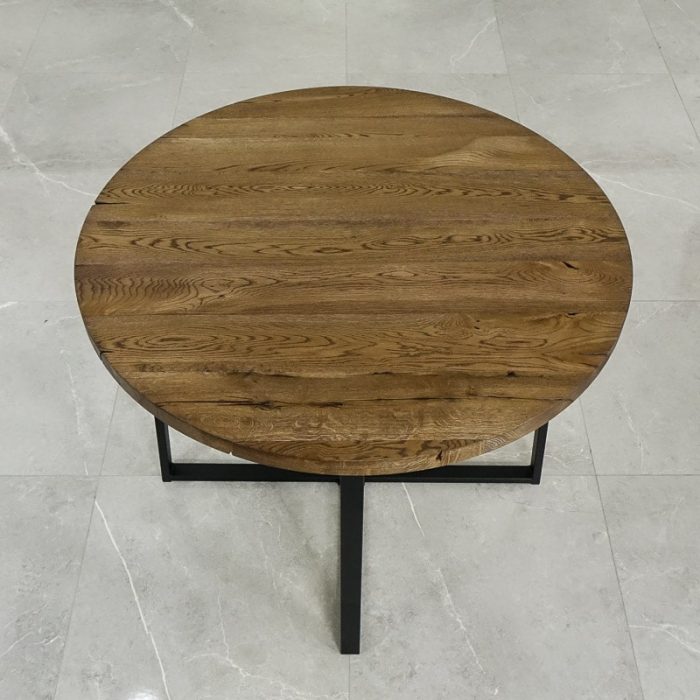 Bordsskiva Round 100 cm Grundoljad brun6 Bordsskiva Round 100 cm Grundoljad brun6