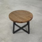 Bordsskiva Round 60 cm Grundoljda brun1