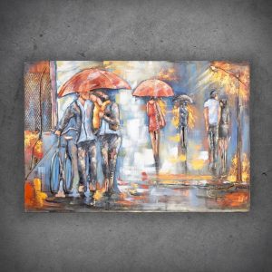 Metalltavla Regn 4
