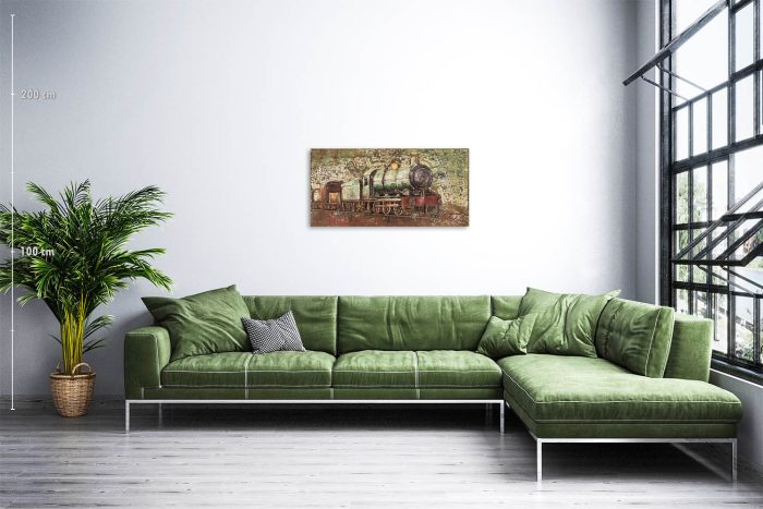 Stylish interior of bright living room with green sofa and plant Stylish interior of bright living room with green sofa and plant