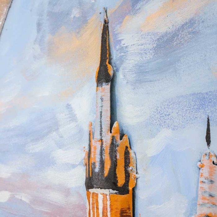 Metal Art, metalltavla europeiskt stad 1.10 Metal Art, metalltavla europeiskt stad 1.10